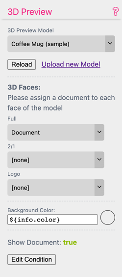 3D Preview Settings