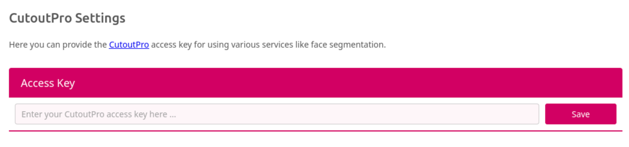 CutOutPro Settings