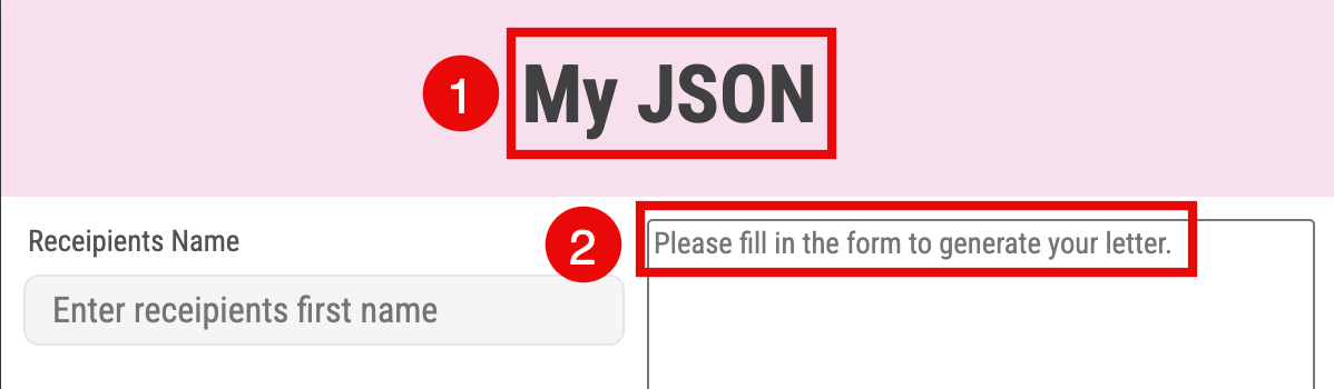 JSON Tile And Placeholder