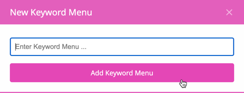 Keyword Menu