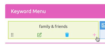 Keyword Menu