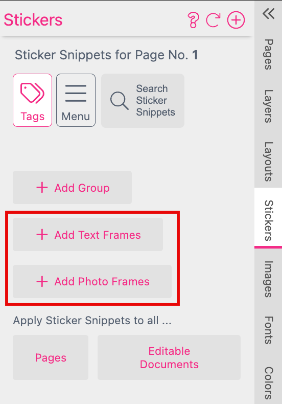 Add Styling Stickers