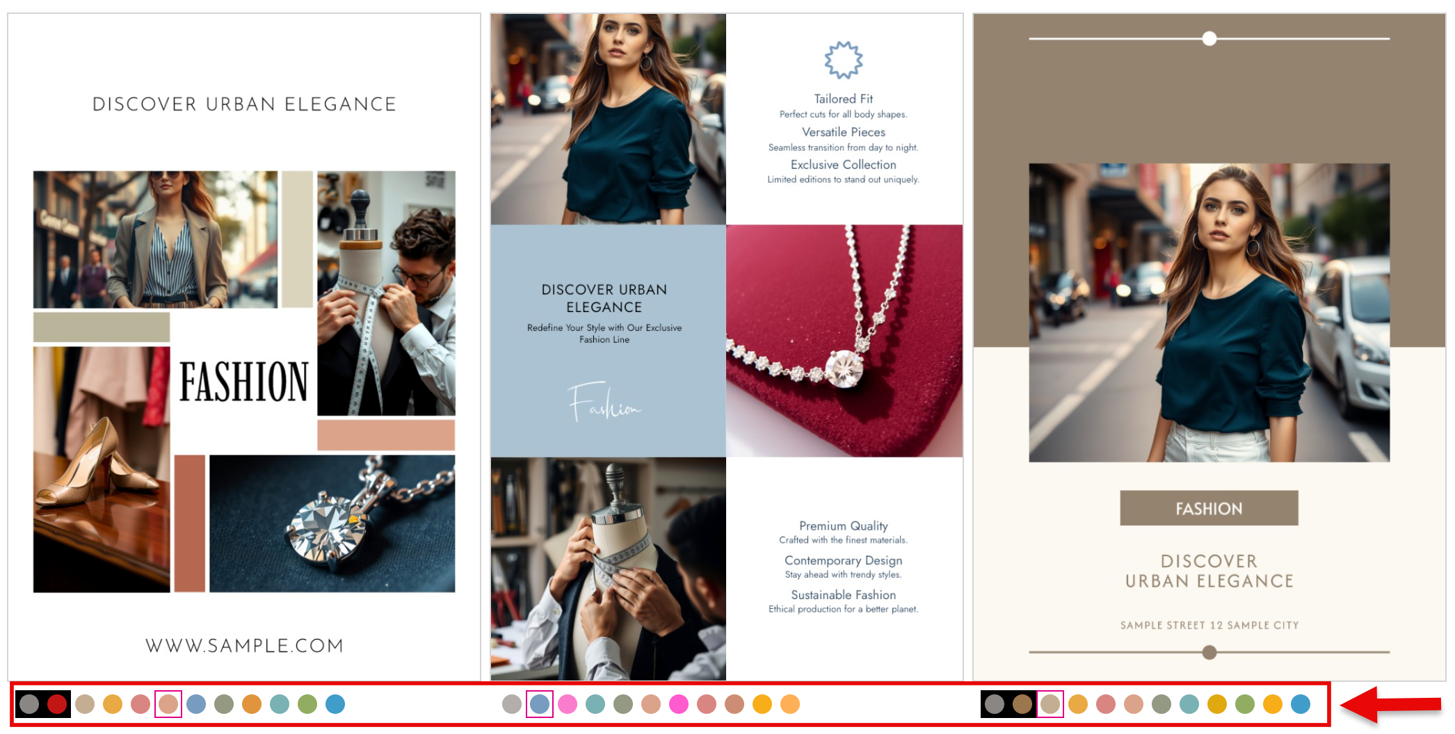Color Schemes Underneath Layout Snippets