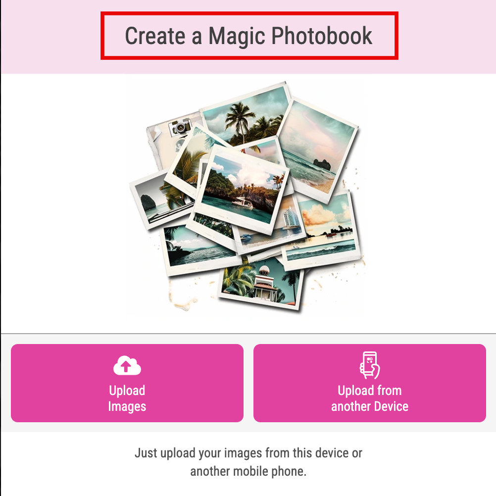 Magic Photo Book Headline