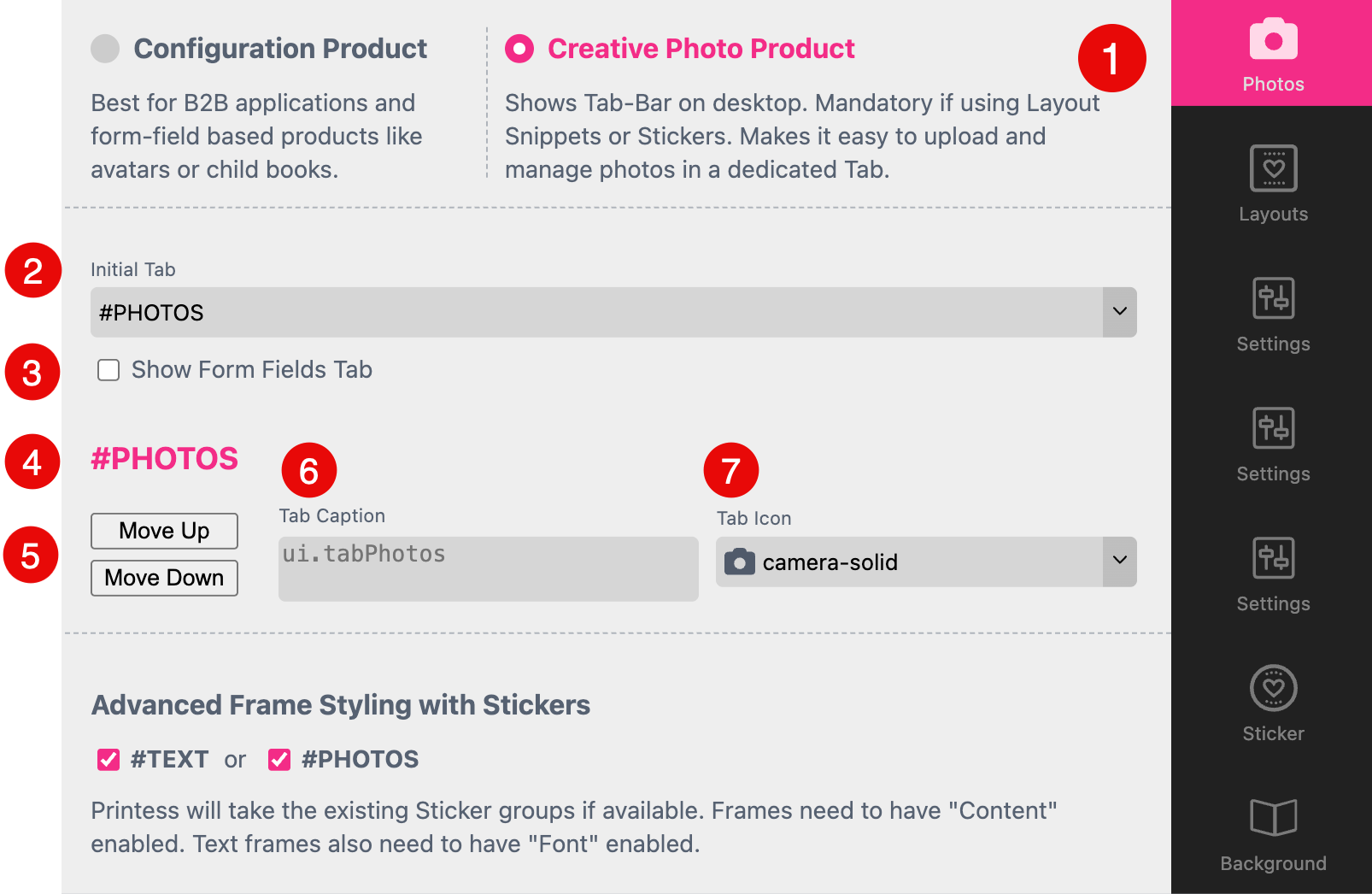 Customize Page Navigation bar