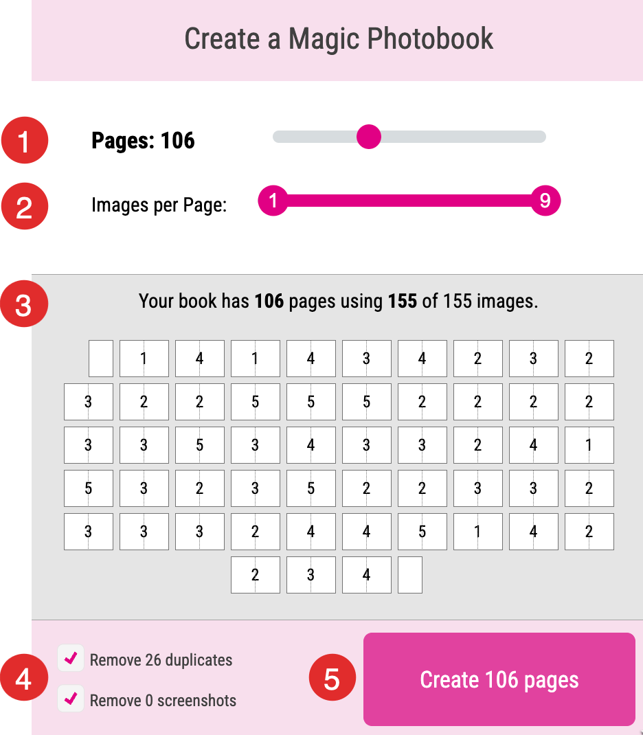 Layout Settings Magic Photo Book