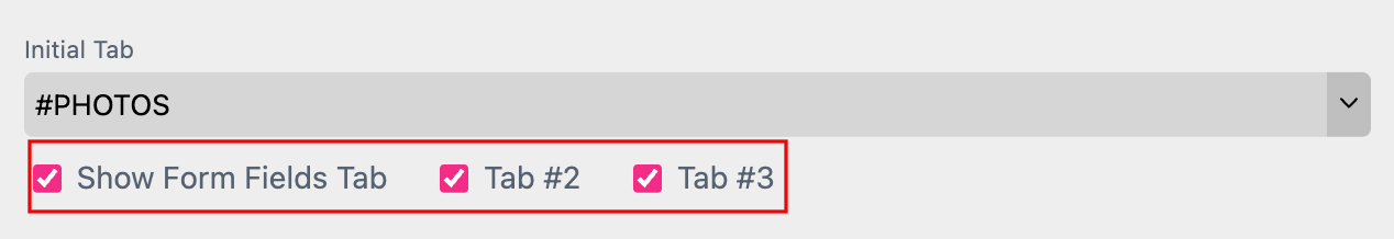 Show Form Field Tab