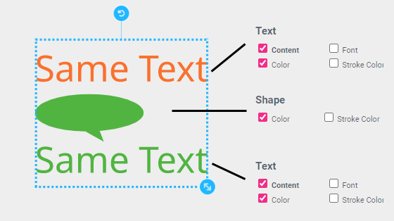 Frame Group settings example