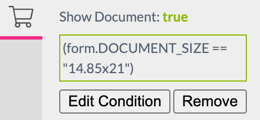 Show Document Conditional