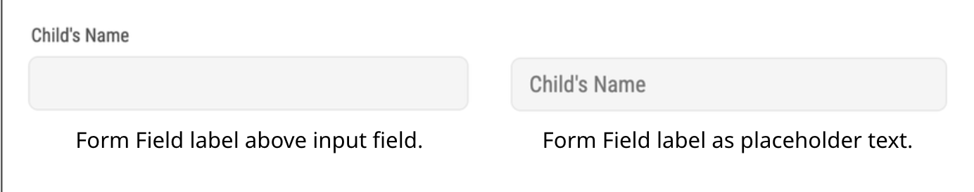 Form Field Label Settings