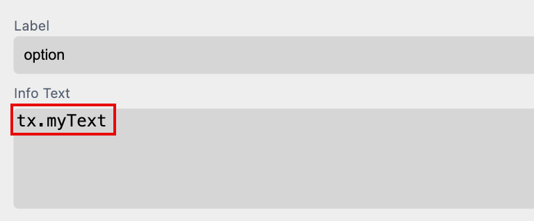 Translation Table Content Displayed