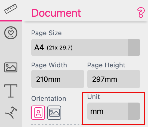 Form Field Bleed Size Unit