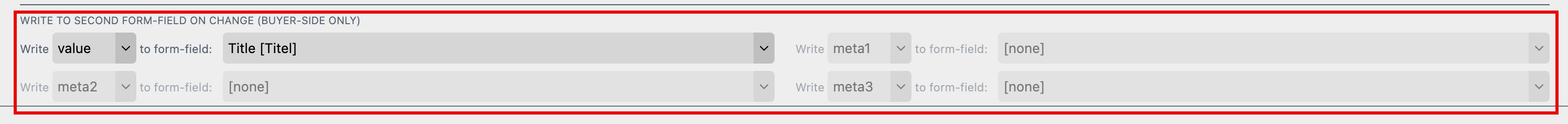 Columns Write To Second Form Field