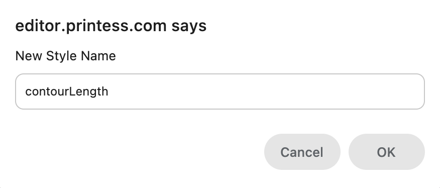 Create Style Contour Length