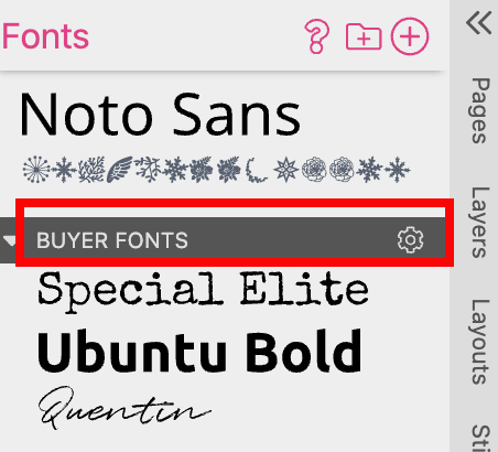 Font Form Field