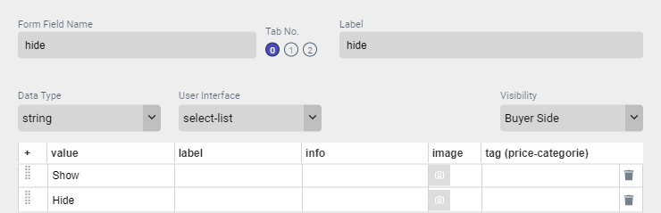 Hide Form Field