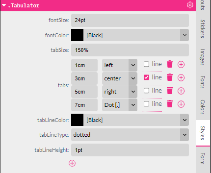 Create Tabs Style