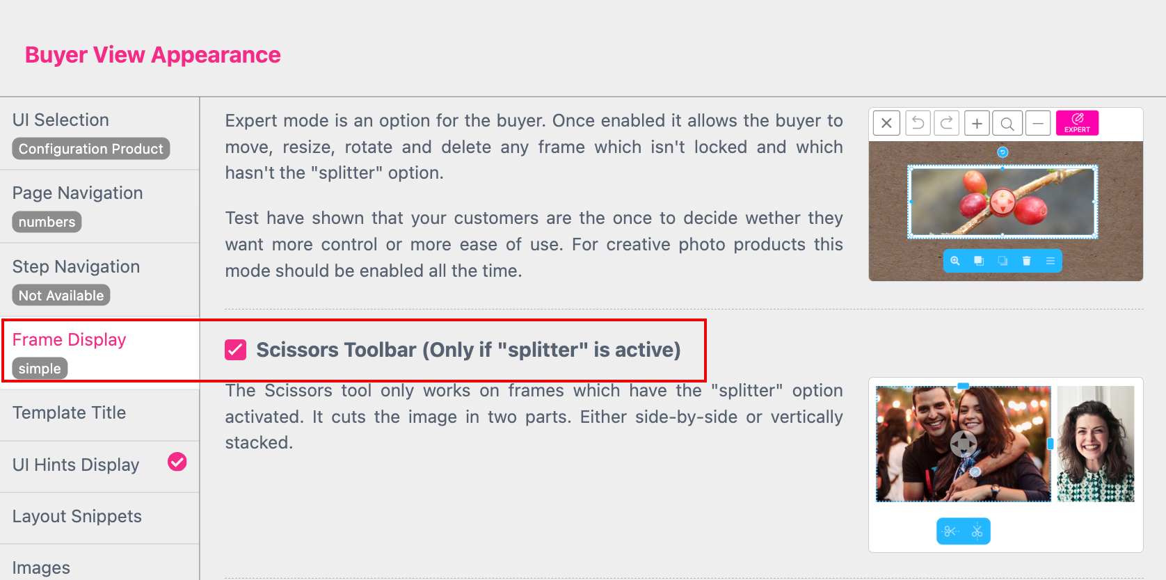 Buyer View Appearance Scissor Active