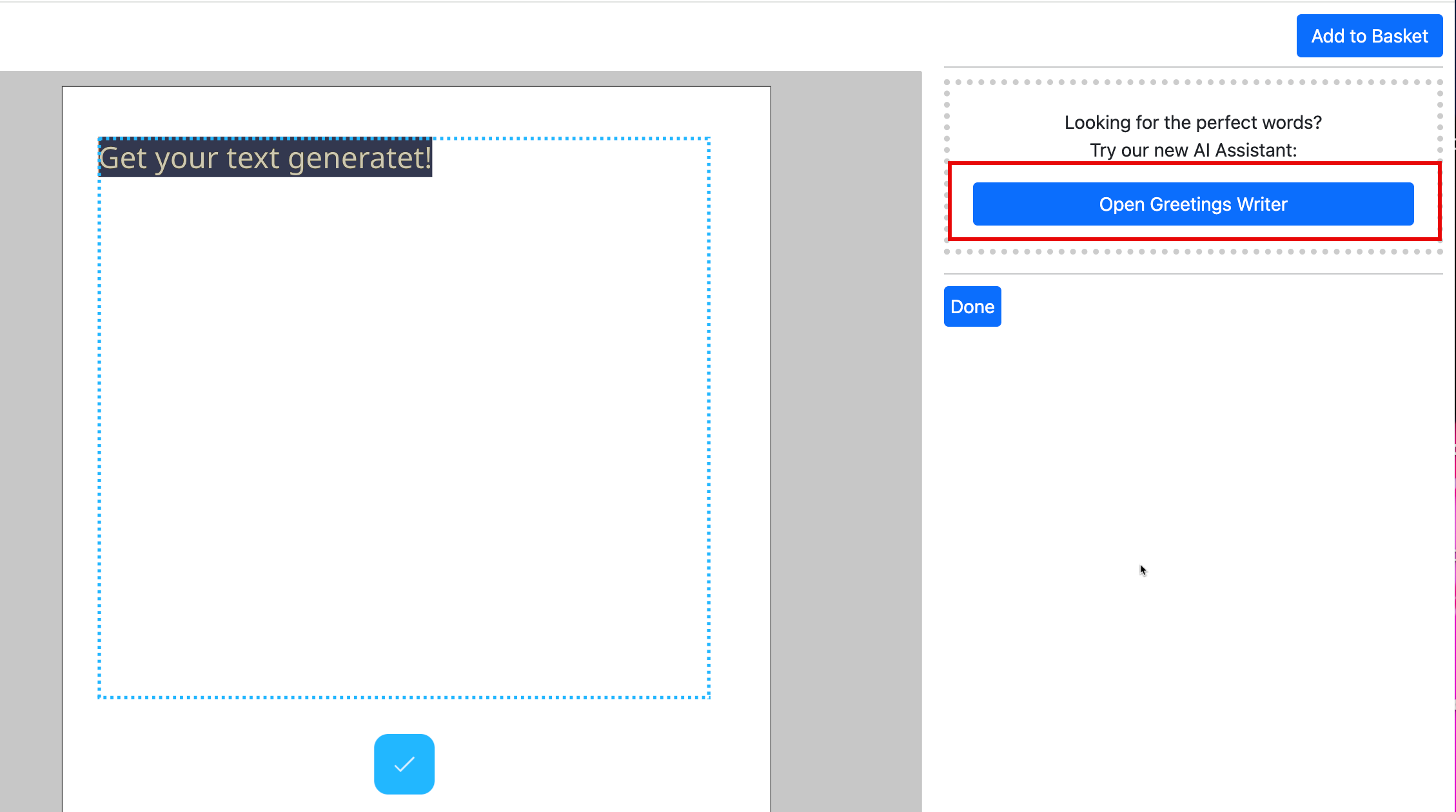 AI Letter Generation Buyer Side