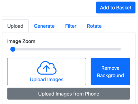 Remove Background Buyer Side Button