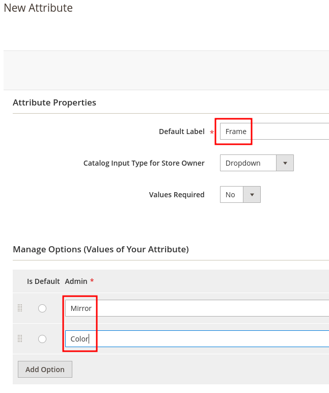 Create new material attribute