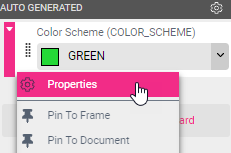 Color Scheme Properties