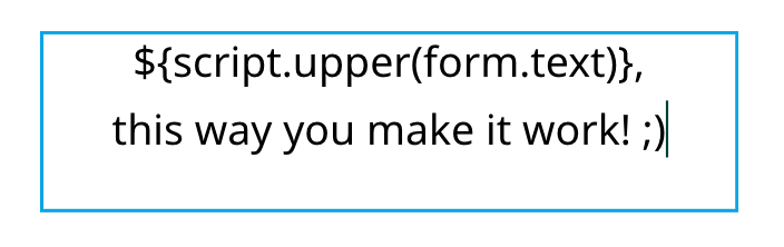 Assign Function To Multi Line Text Frame