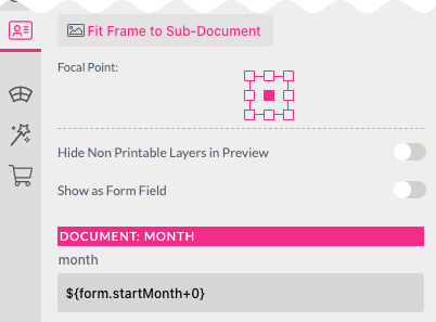 Form Field Month