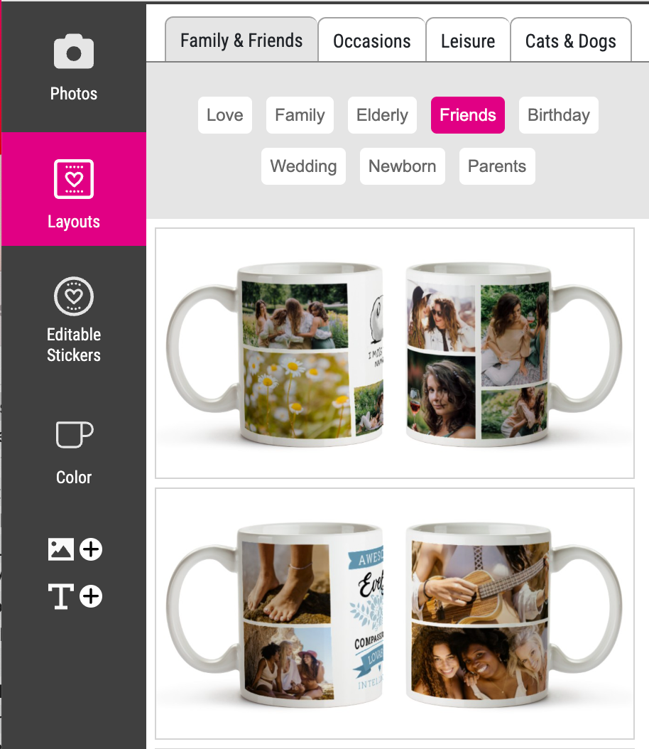 Layout Snippet Displayed As Mockup
