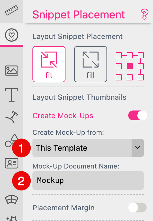 Mockup Settings