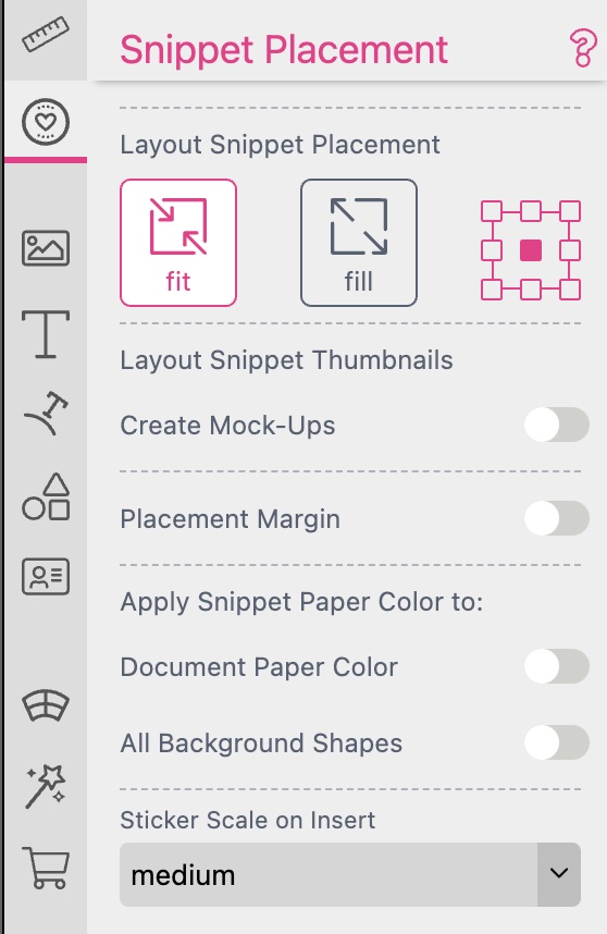 Snippet Placement Tab