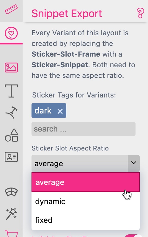 Sticker Aspect Range Calculation