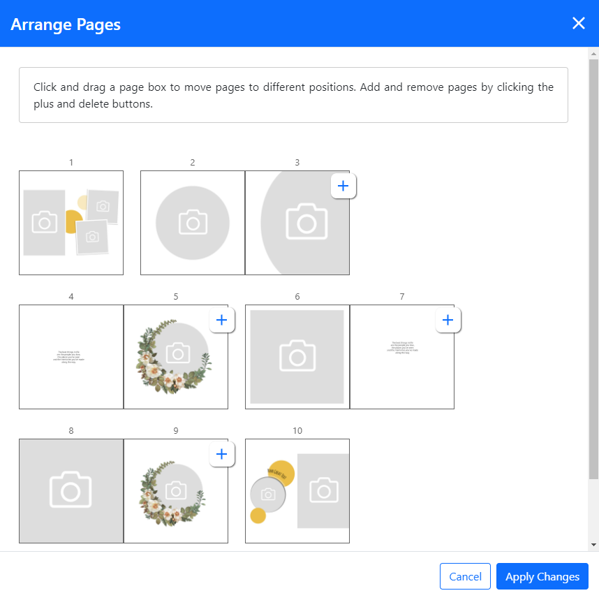 Rearrange Pages