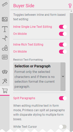 General Buyer Side Settings 2