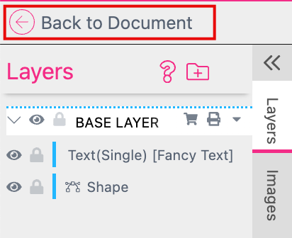 Switch Back To Document View