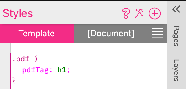 Tag PDF Style