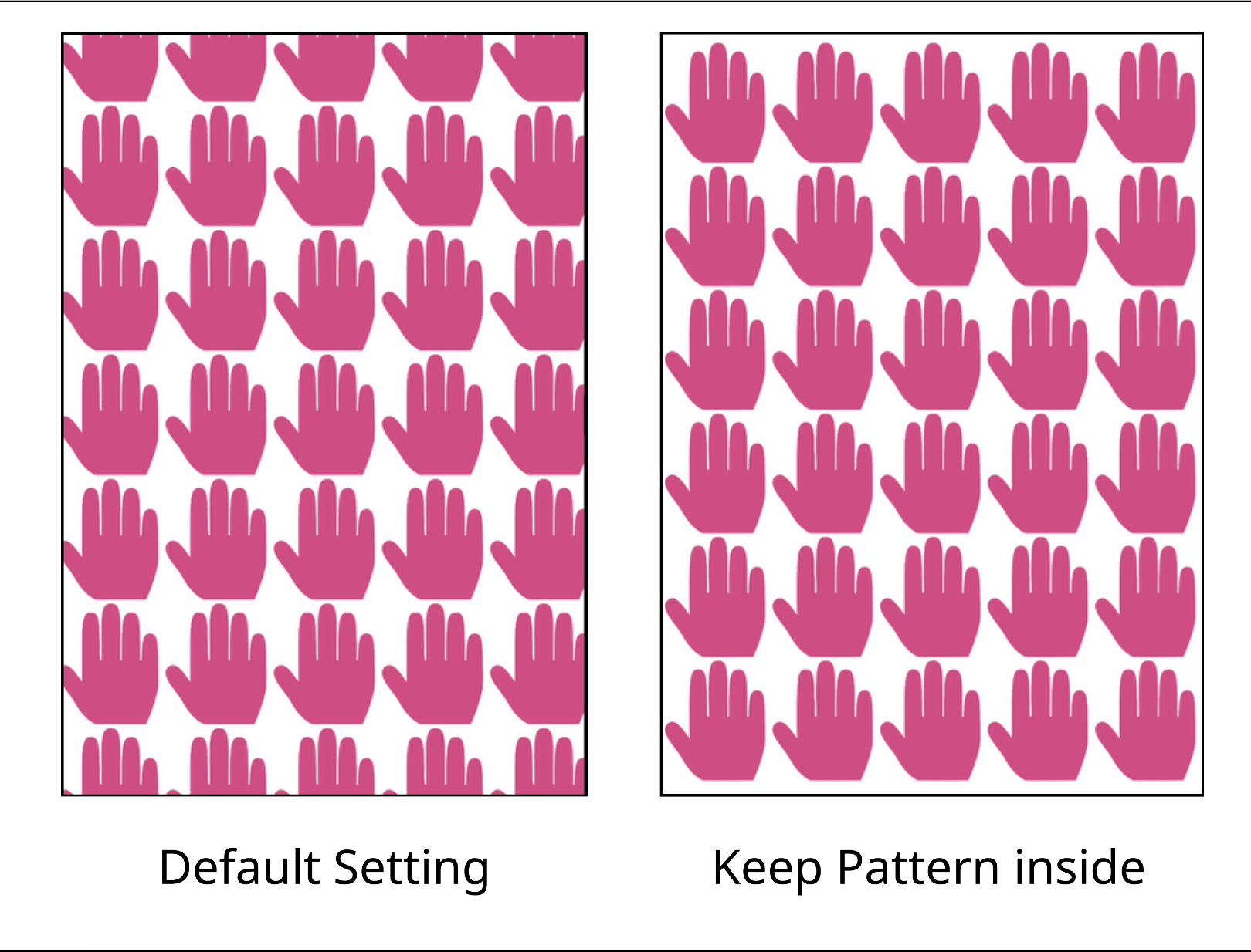 Keep Pattern Inside